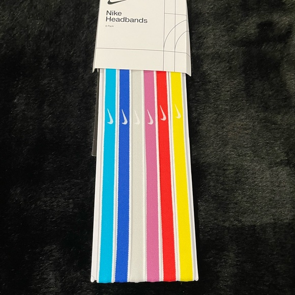 🆕 NIKE Headbands-6 Pack Baltic Blue - Picture 2 of 3